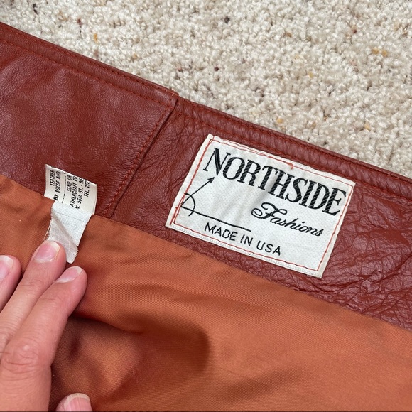 Vintage genuine leather rust trench coat women’s - Picture 11 of 13